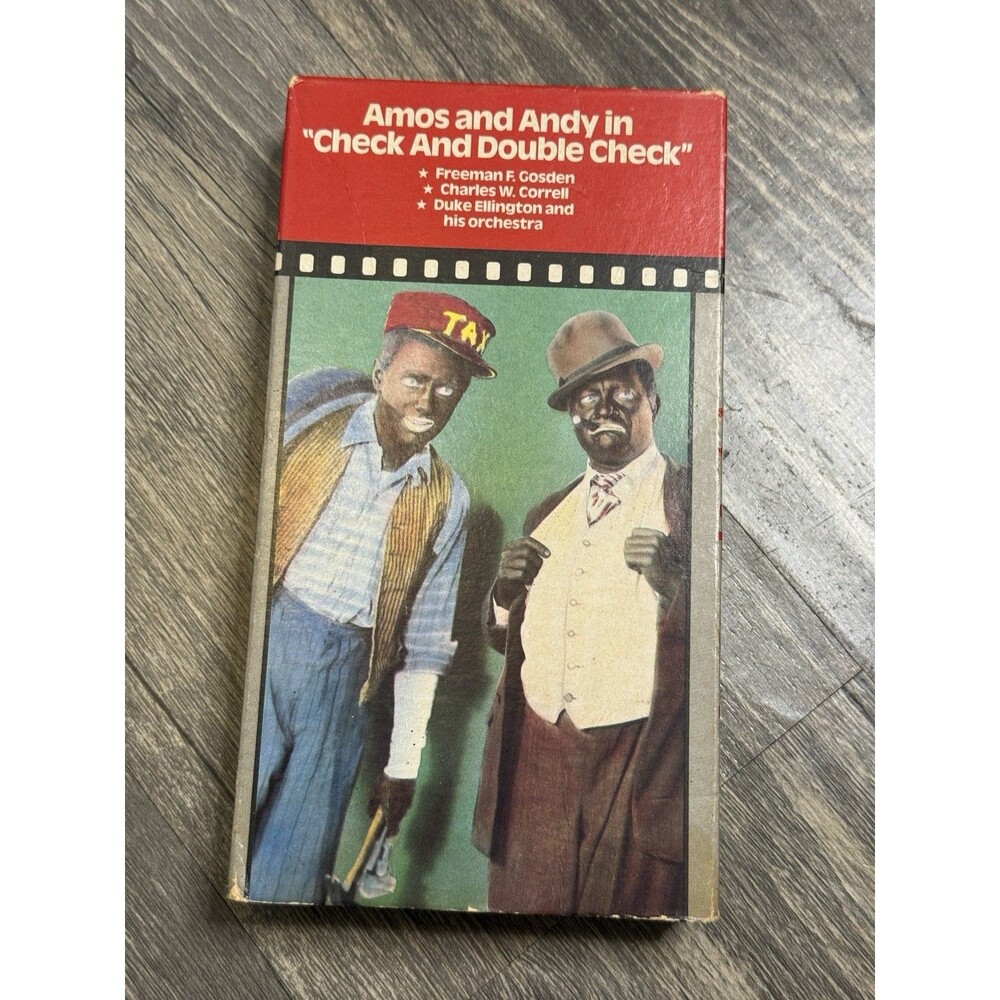 Vintage Amos and Andy VHS Check and Double Check Video Treasures Rare